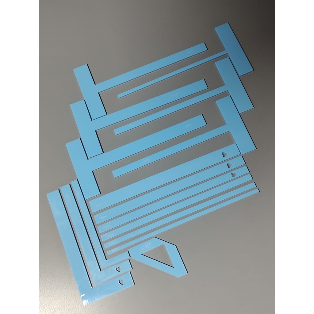 Kit Régua Encadernação 16 peças em Oferta na Shopee