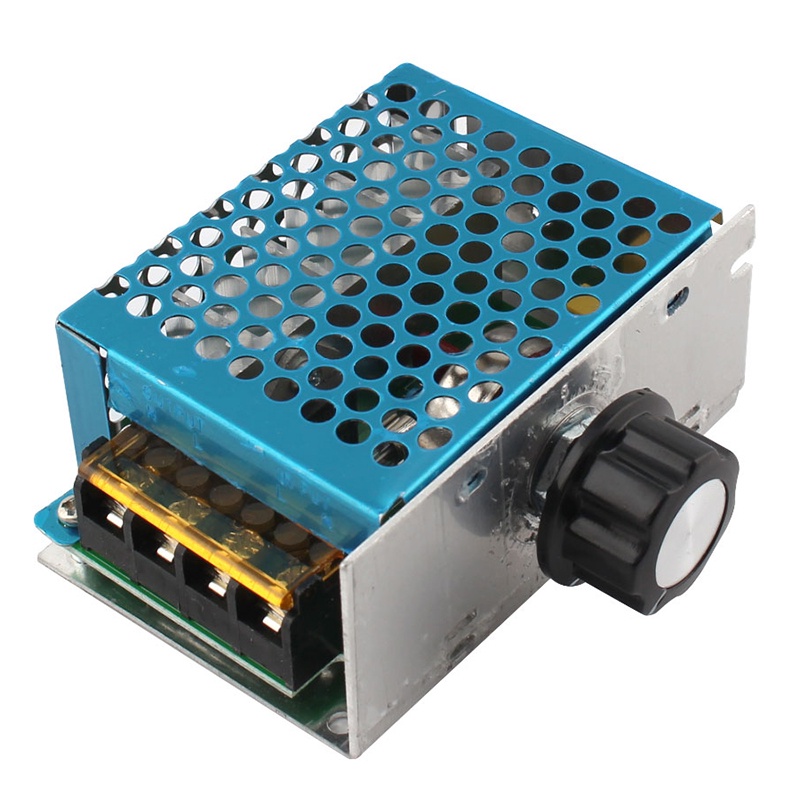 Regulador De Tensão Tiristor De Alta Potência 4000W , Luz Ajustável , Velocidade , Temperatura , Com Caixa De Fusível