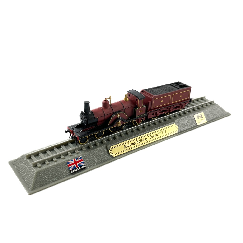 Coleção Locomotivas do Mundo: Midland Railway "Spinner" 211 - Edição 74