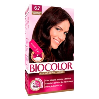 Tintura Creme Biocolor Marrom Natural Irresistível 6.7 Mini Kit