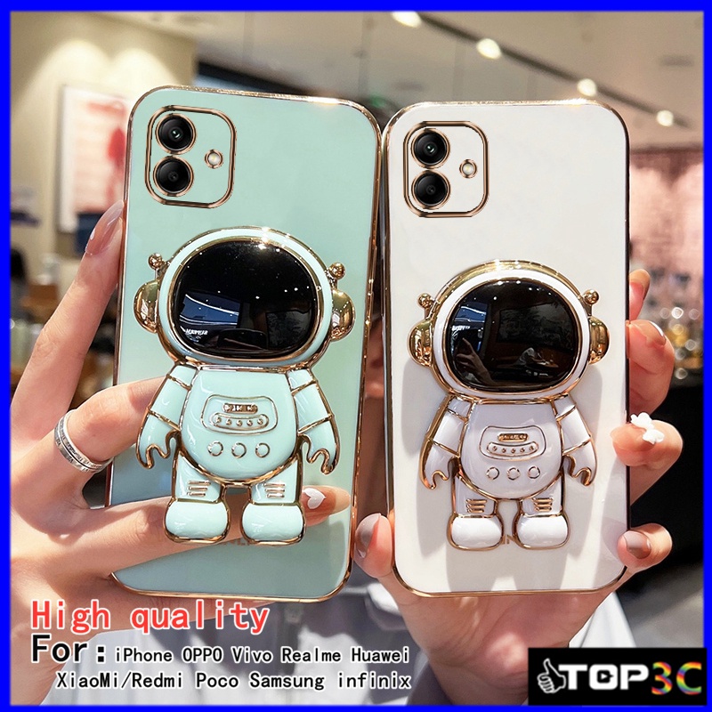 Capinha Samsung A05/A04/A04E/A05S/A04S/A13 5G/A02S/A03S/A03/M02/A02 Caixa Telefônica De Suporte Para Astronauta Da Nasa YHY