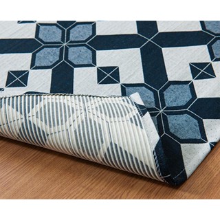 Tapete Geométrico Estampas NOVAS 1,00 x 1,40 Jacquard Grosso fio de Algodao com Antiderrapante quarto, sala, apartamento