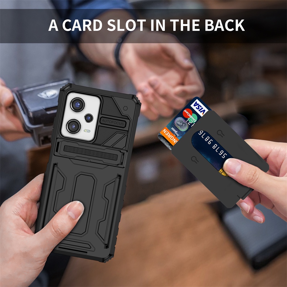 Poco X5 Pro X4 X3 X3 NFC M4 M3 Luxo Anti-Impacto Protetor Armadura Dura Capinha Com Suporte