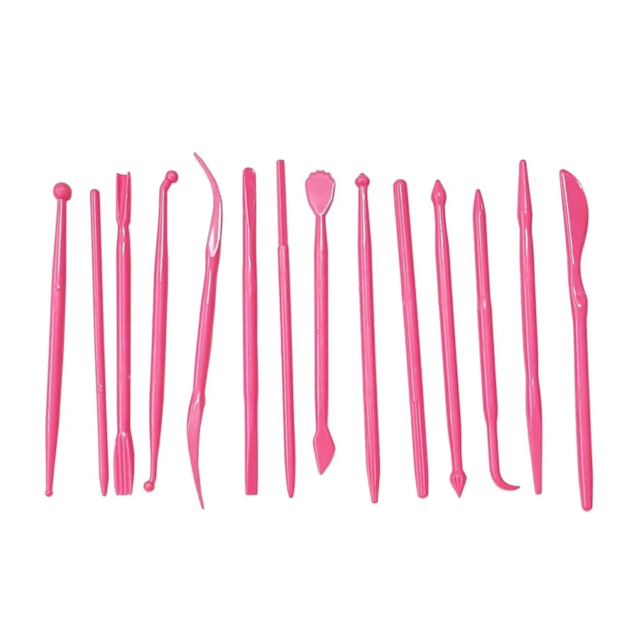 Kit Estecas Finas Fondant Embosser - 14 Peças - Prime Chef - Rizzo