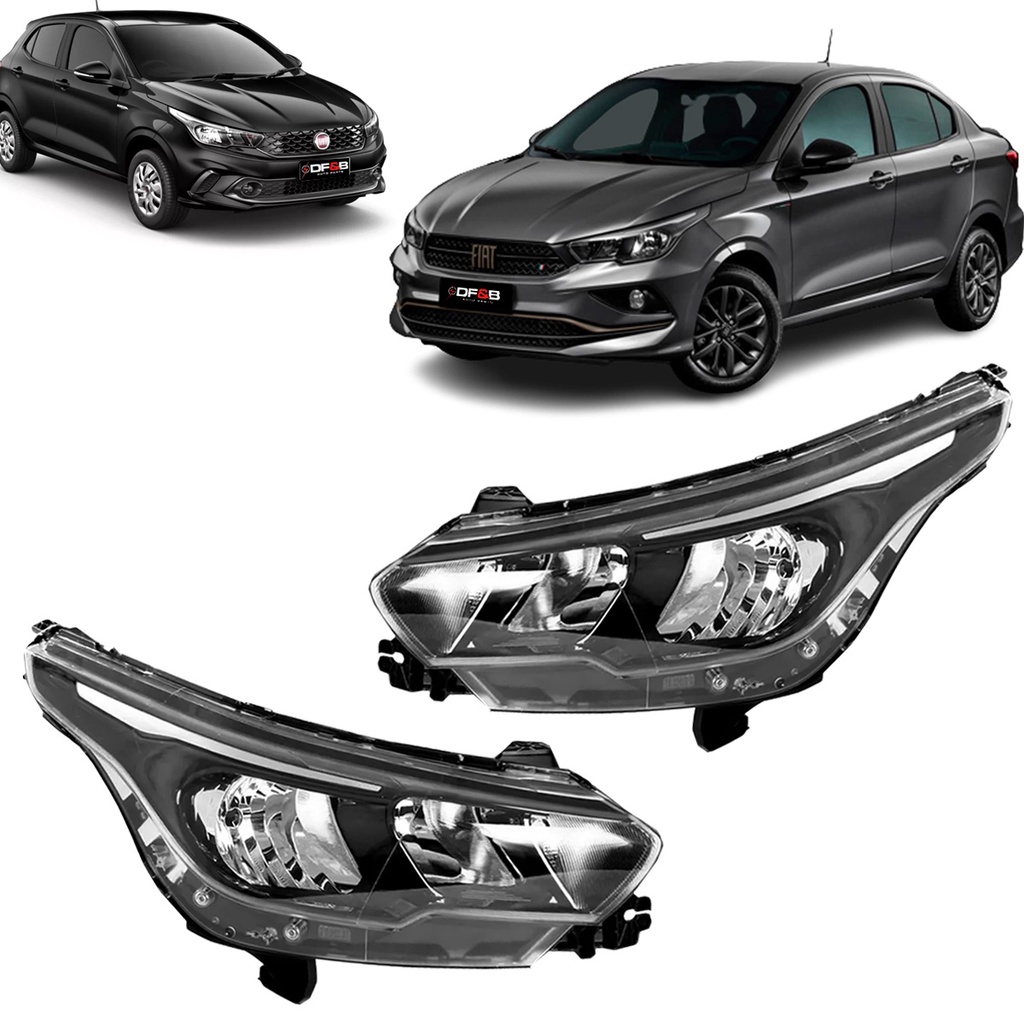 Par Farol Fiat Argo Cronos 2018 2019 2020 Sem Led