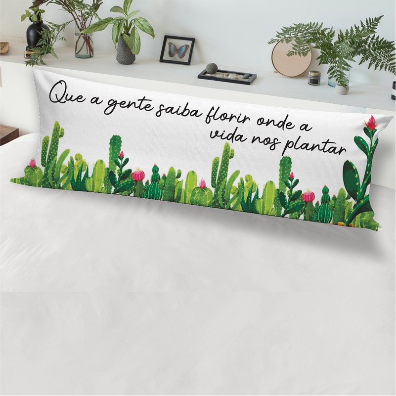 Fronha com Zíper para Travesseiro de Corpo Xuxão 1,25 x 0,45cm