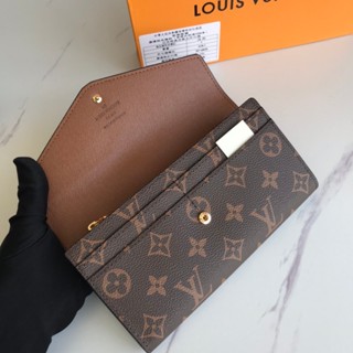 【 With Caixa 】 get Pronto Para Enviar 100 % Original Louis-Vuitt L-V Carteira De Couro Estampada M60531