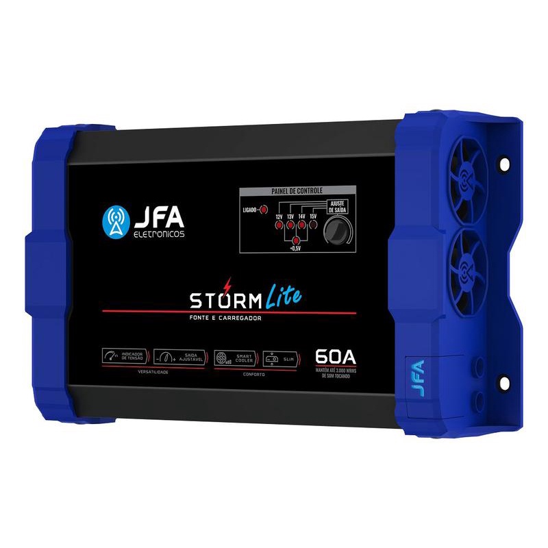 FONTE CARREGADOR DE BATERIA 60A LITE STORM PLUS - JFA