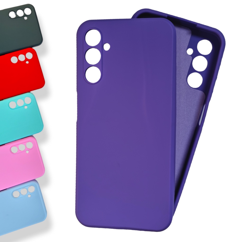 Capinha Capa Sam Galaxy A14 4G / 5G silicone case Aveludada