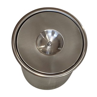 Lixeira De Embutir No Granito 15cm Em Inox P/ Cozinha Ou Wc 3lt