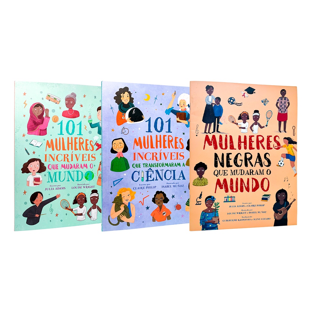 101 Mulheres Incríveis, Transformaram a Ciência, Mulheres Negras Mudaram o Mundo - 3 Livros Físicos em Oferta na Shopee