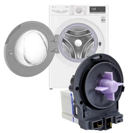 ELETROBOMBA / BOMBA DE DRENAGEM LG LAVA E SECA BPX2-57L 220V 35W EAU62263304 EAU61383504 - ORIGINAL