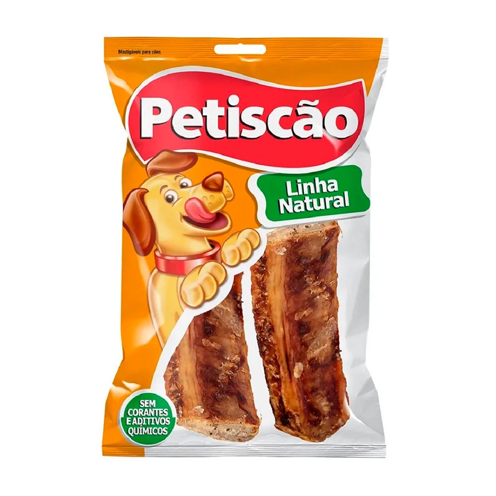 Petisco para Cães Petiscão Osso Natural Costelinha Defumada 2 Unidades em Oferta na Shopee