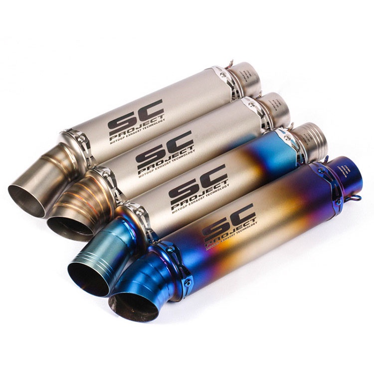 Universal 51MM Entrada De Aço Inoxidável Ponta De Escape Da Motocicleta Deslizamento-on Silenciador Do Tubo