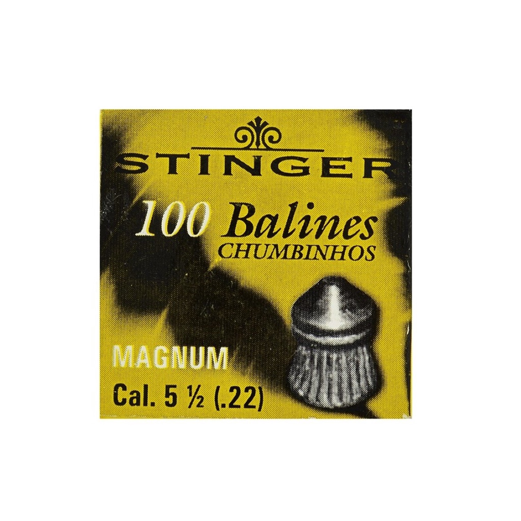 CHUMBINHO STINGER MD MAGNUM 5.5MM C/ 100 UNIDADES em Oferta na Shopee