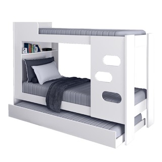 Beliche Floripa com Cama Auxiliar para Colchão 0,88m J&A Branco em Oferta na Shopee