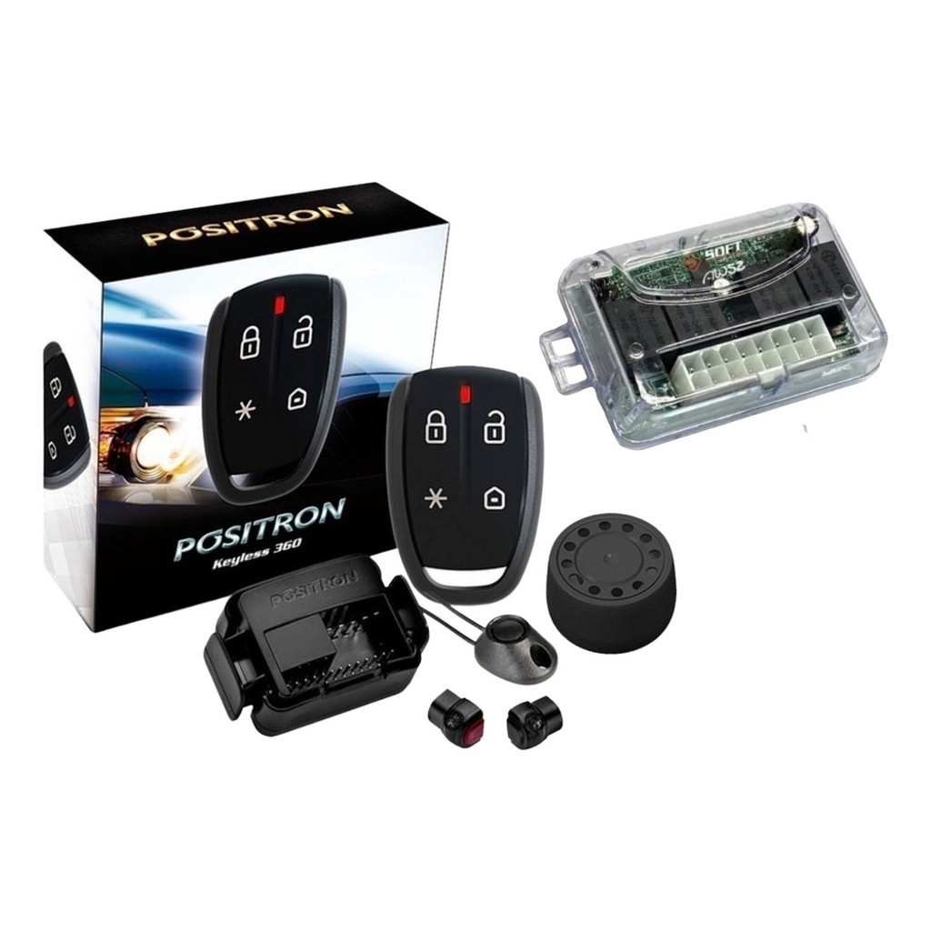 Alarme Positron KL360 Keyless Universal + Módulo de Vidros Soft AW52 2P em Oferta na Shopee