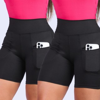 Combo 2 Bermudas Leggings Tecido Grosso Não fica transparente Shorts Fitness