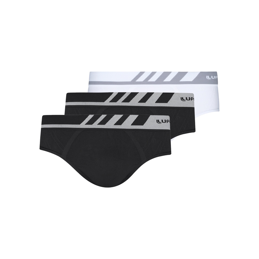 Kit com 3 Cuecas Boxer Lupo 691-002 Colorido