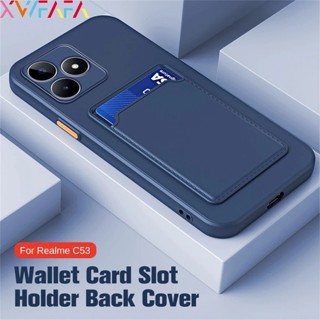 Para Realme C51 C53 C55 10 Pro + Candy Cor Silicone Soft TPU Porta-Cartões Moda Luxo Anti-Queda Capa Do Telefone