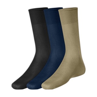 Kit com 3 Pares de Meias Social Clássica Calcanhar Verdadeiro Lupo