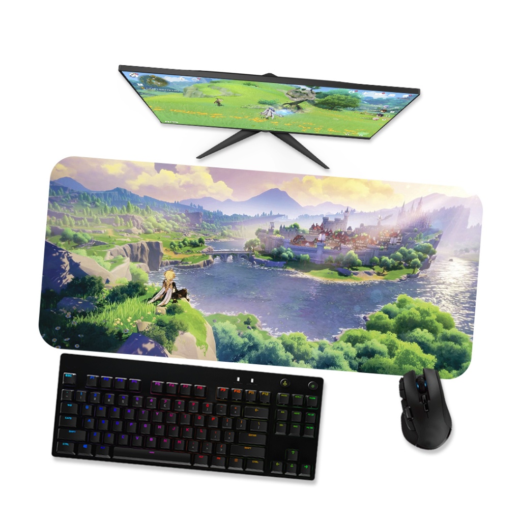 Mouse Pad Gamer Grande Genshin Impact 2 90x40 80x40 60x40 70x30 45x40