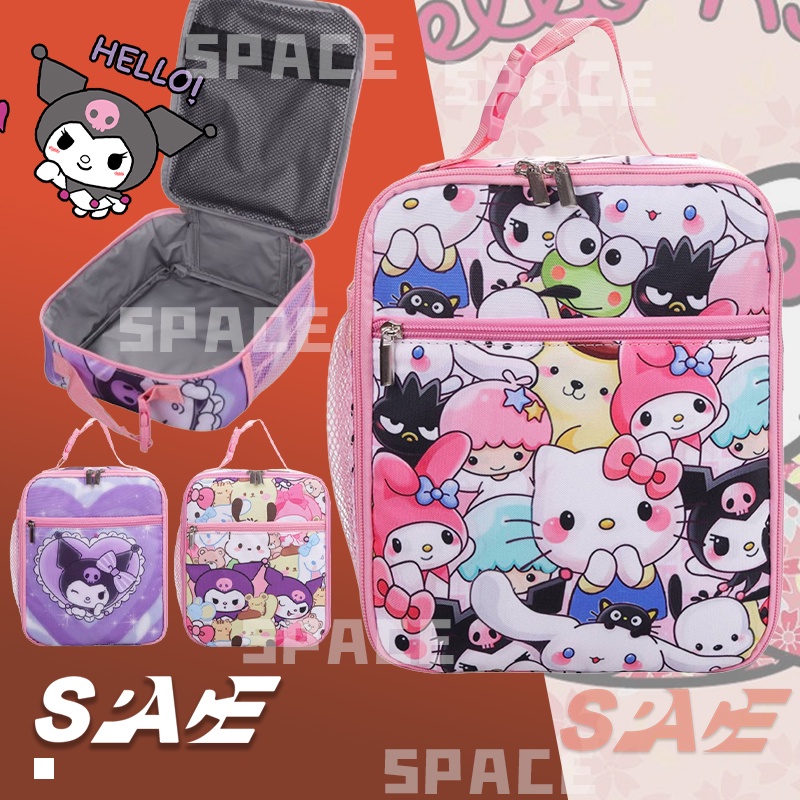 Lancheira Kuromi Hello Kitty Lancheira Térmica Infantil Escolar Menina Isolamento Alunos Da Escola Caixa De Almoço De Grande Capacidade