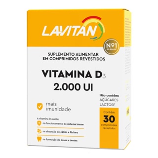 Suplemento Alimentar Cimed Vitamina D3 2000UI Comprimidos em Oferta na Shopee
