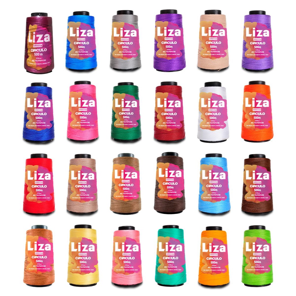 Linha Liza Grossa Polipropileno Seda 500m Círculo Crochê Tricô Moda em Oferta na Shopee