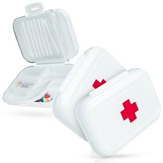 Porta Comprimido Emergência Organizador Mini Diario Divisorias Portatil De Bolsa