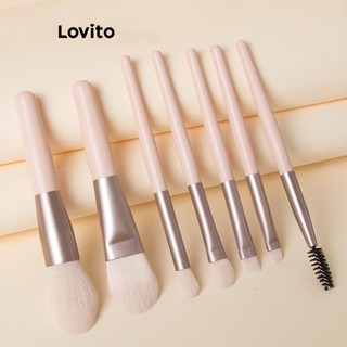 Lovito Beleza Bolsa com 8 Tipos de Peças Multifuncionais Pincéis para Maquiagem Feminina LBT01035 em Oferta na Shopee