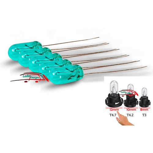5 Lâmpada Azul Turquesa Painel Comando Ar Crv
