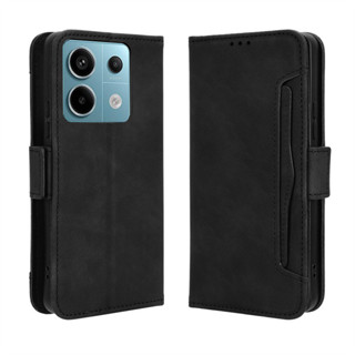 Para A Carteira De Couro POCO X6 5G Premium Flip Multi-Cartão Tampa Xiaomi X 6 POCOX6 5G Caixa Telefônica