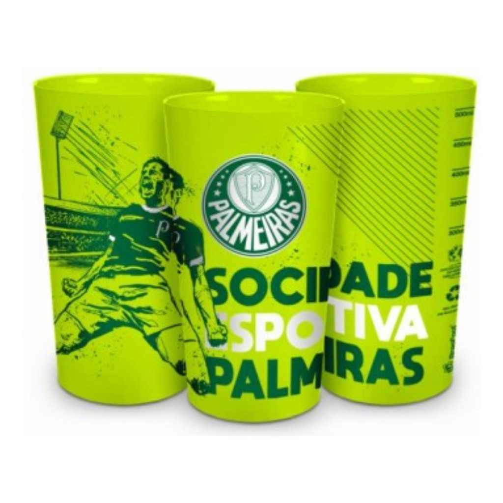 Copo De Plástico Palmeiras 500ML Oficial Torcedor Verdão Estádio  Vender Dia do jogo