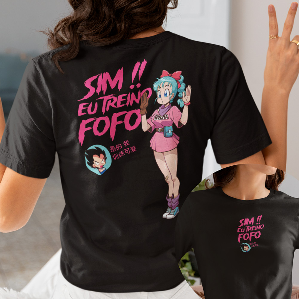 Camiseta Academia Sim Eu Treino Fofo Bulma Só O Rostinho em Oferta na Shopee