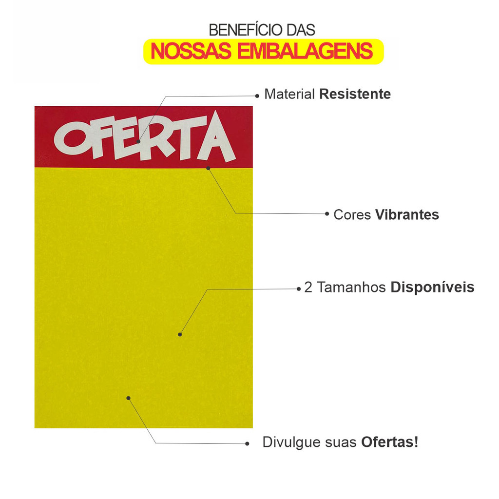 Placa Preço  Oferta Comércio Grande Oferta Duplex un 50x70 50un