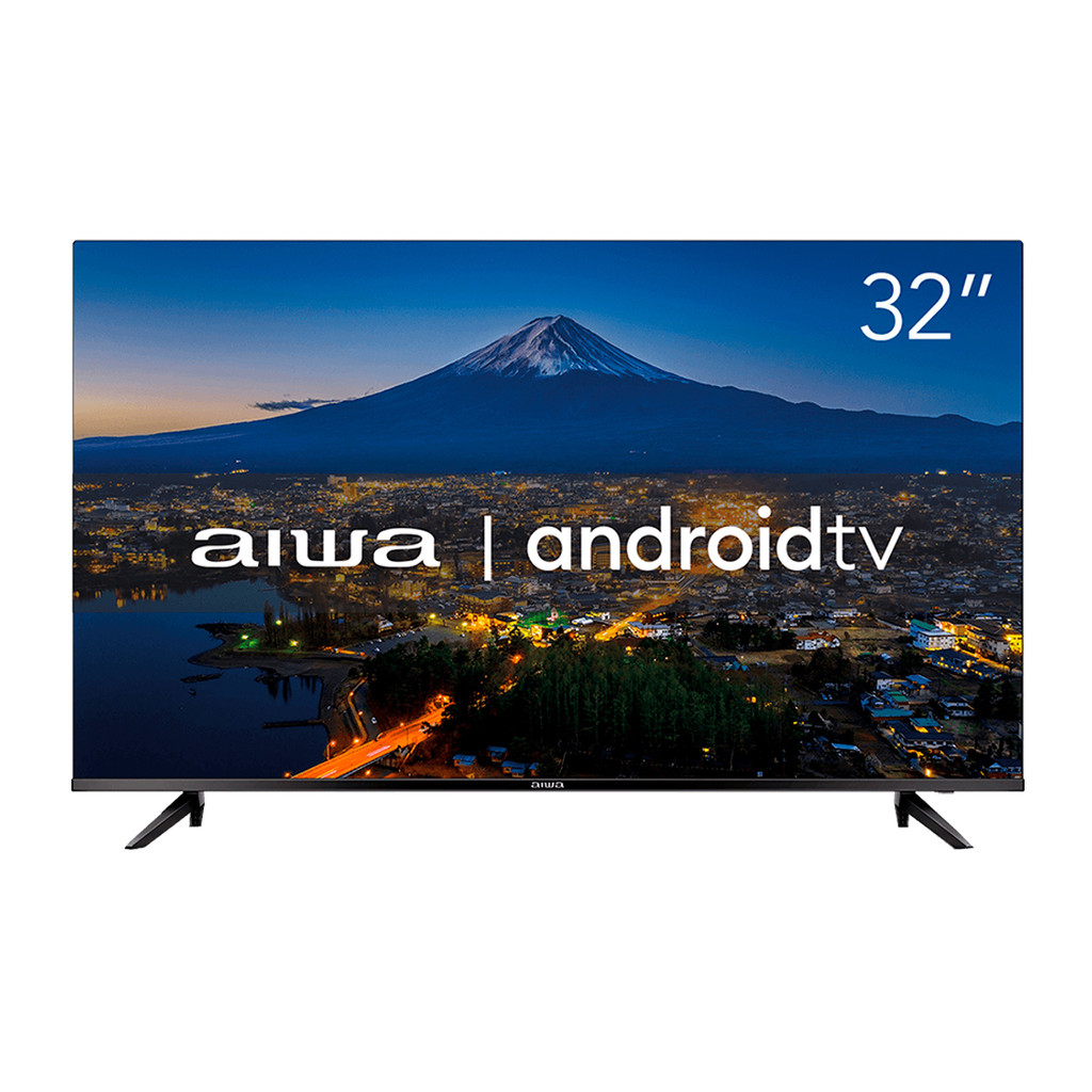 Smart TV Aiwa 32" Android HD Borda Ultrafina Wi-Fi HDR10 AWS-TV-32-BL-02-A