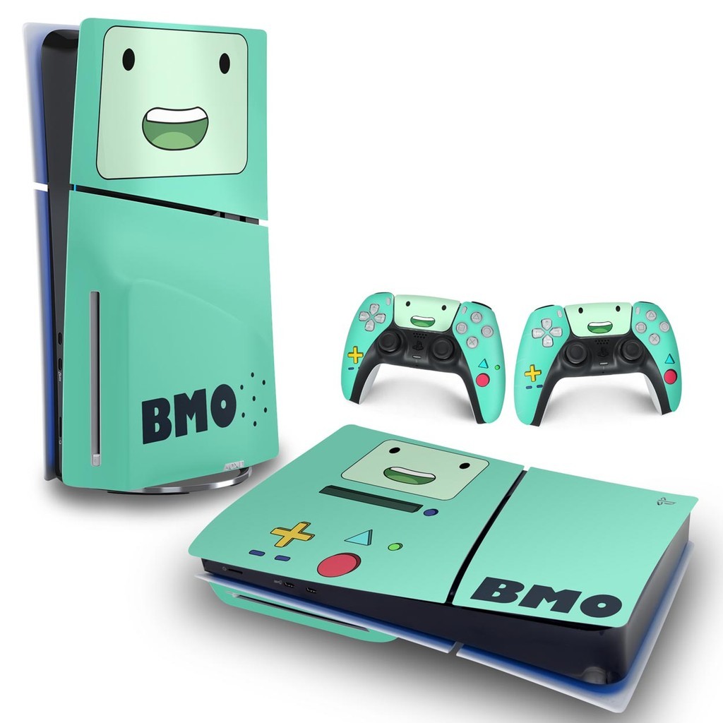 Skin PS5 Slim Adesivo Horizontal - BMO Hora de Aventura