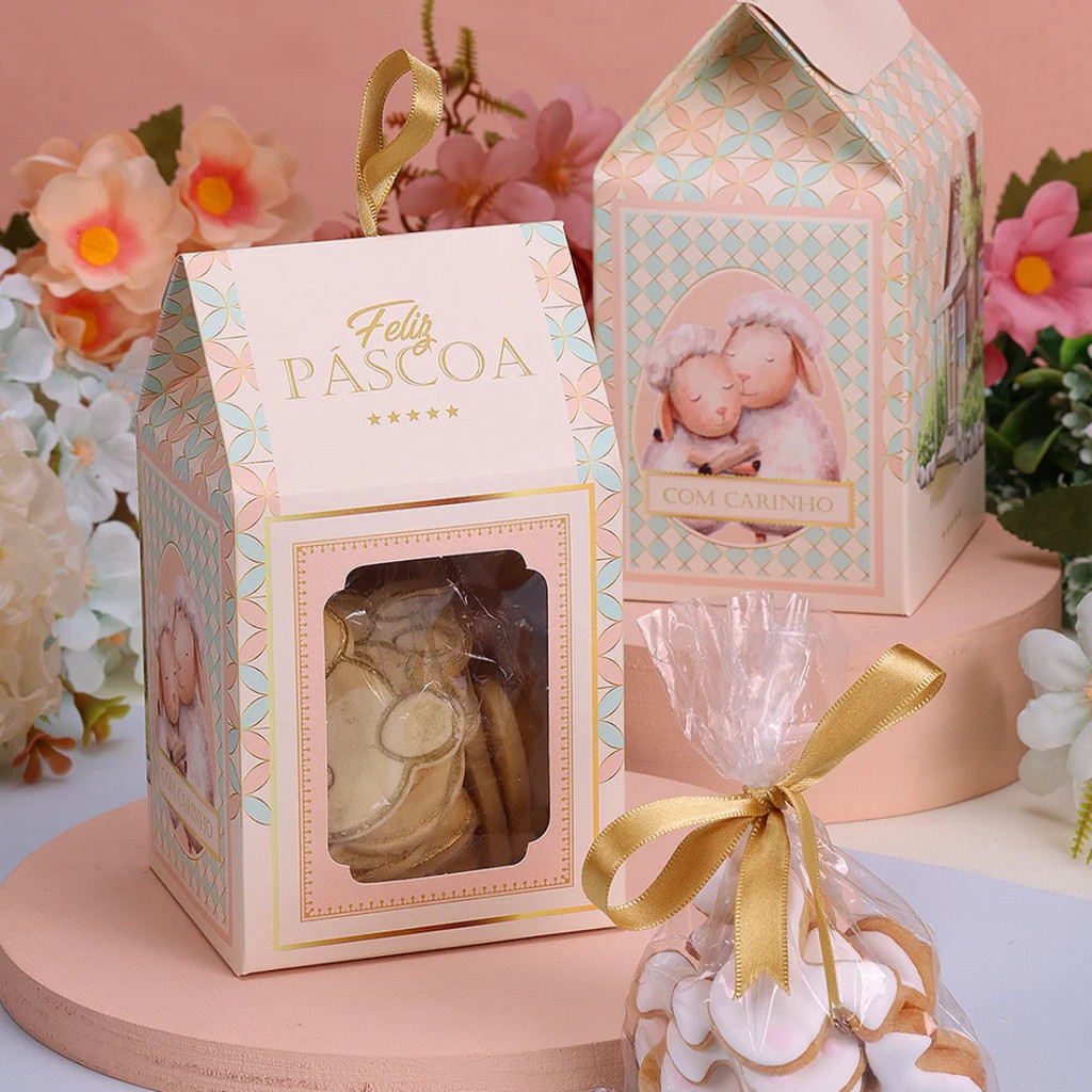 10 EMBALAGEM LEMBRANCINHA COM VISOR PASTOREIO PÁSCOA 4544 ( PASCOA JANGO 2025 )