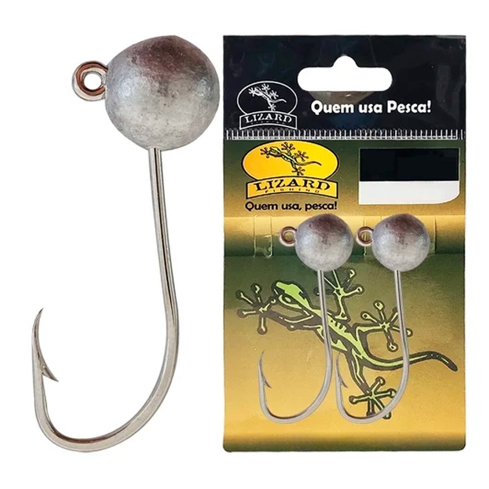 Jig Head 635 Nickel c/3Unid. - Lizard
