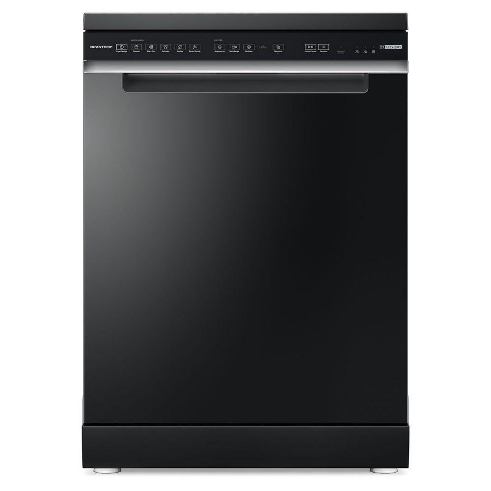 Lava-louças Brastemp 15 Serviços Smart Sensor Preta BLF61AEBNA 220V em Oferta na Shopee