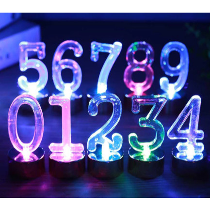 Vela Led Número Topo Topper Decoração Bolo em Oferta na Shopee