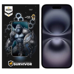 Película Protetora Fosca p/ iPhone 16 com Aplicador - Survivor - Gshield