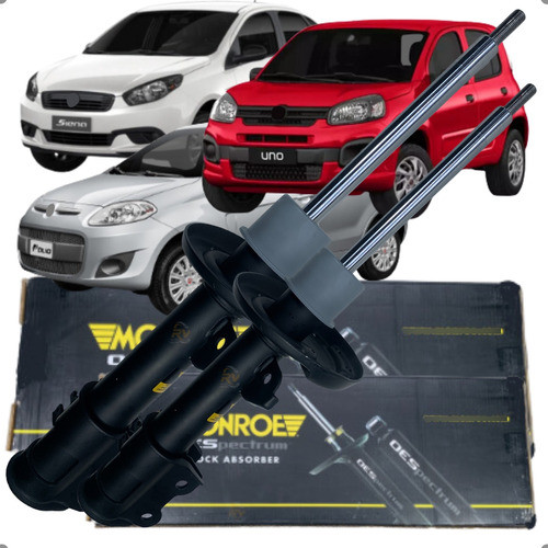 Par Amortecedor Dianteiro Monroe Grand Siena 2012 A 2021 Palio 2011 A 2018 Uno 2010  A 2021 - Spare Parts and Accessories for Vehicles