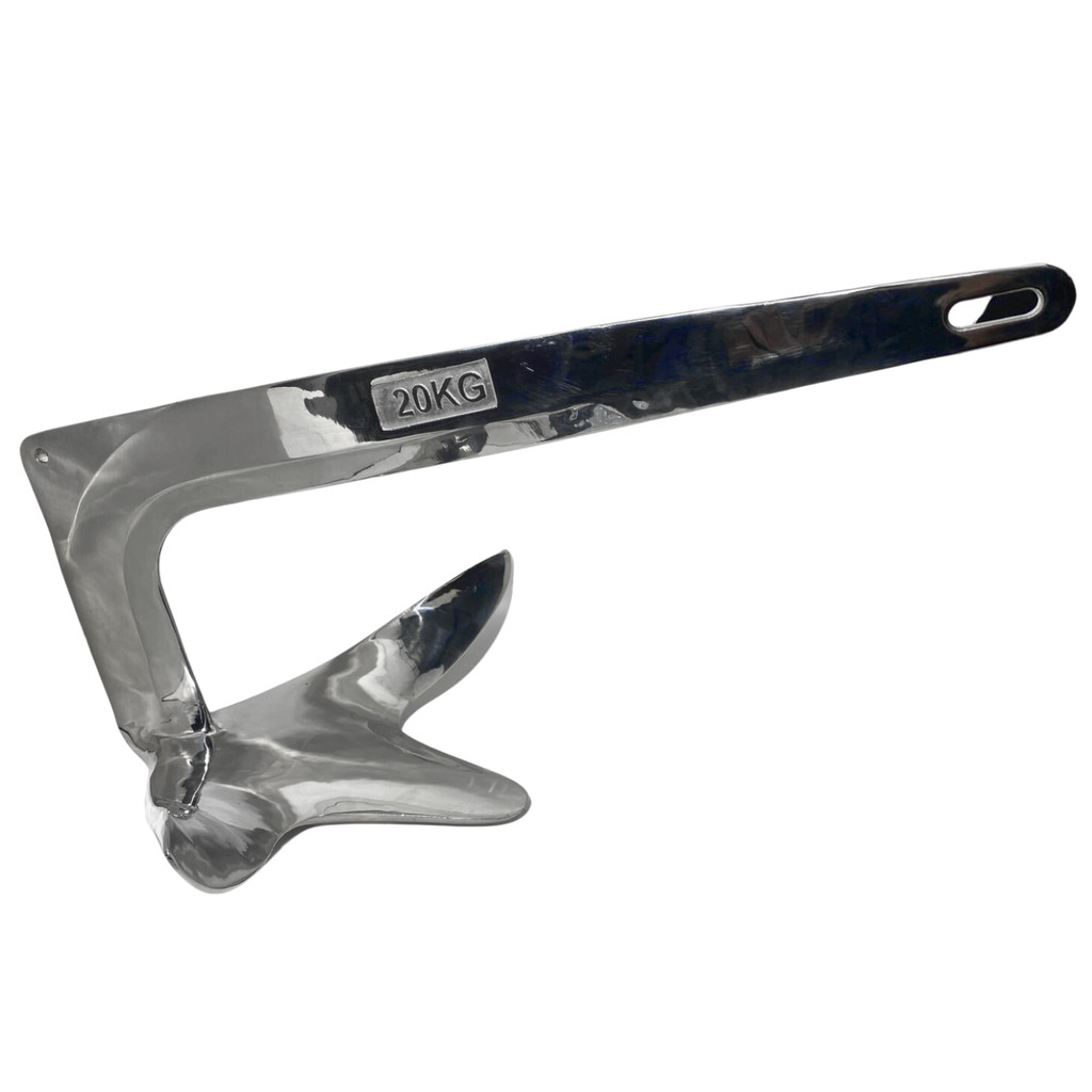 Âncora Bruce 20kg Em Aço Inox Alta Qualidade Náutica Barco