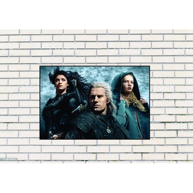 Quadro Decorativo The Witcher HD TV Serie Lindo 02 1 Peça 20x30 Mdf De Alta Qualidade