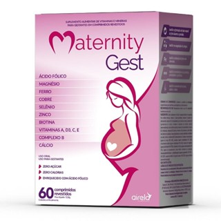 Maternity Gest Polivitamínico Com 60 Comprimidos Suplemento Imunidade Para Grávidas Gestantes em Oferta na Shopee