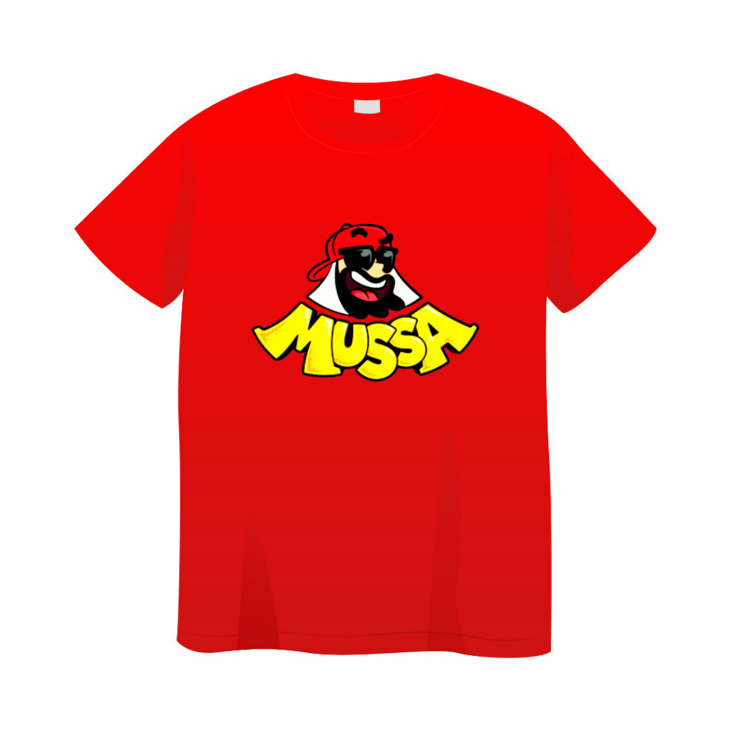 Camiseta do Mussa YouTuber Mussoumano Camiseta 100% Algodão Infantil Juvenil Kids Crianças YOUTUBE
