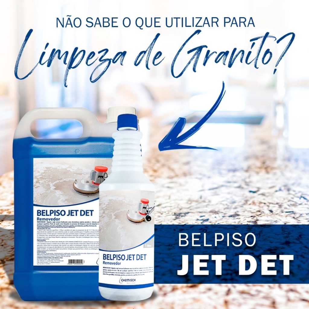 Lava Pias Granito Bancada Mármore Tira Sujeiras Removedor Belpiso Jet Det 1L