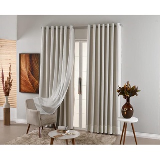 Cortina Pra Sala/Quarto Blackout E Voil 6,0 x2,50 Em Tecido em Oferta na Shopee